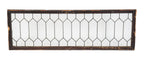 gargantuan all original and completely intact salvaged chicago beveled-edge "picket fence" 19th century transom window