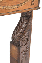 group of three matching 19th century original salvaged chicago room divider column headers bedecked with rich gesso ornament