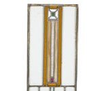 original early 20th century salvaged chicago leaded glass prairie style cabinet door leaded glass windows