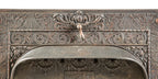 astounding 19th century all original and fully functional salvaged chicago copper-plated dawson brothers fireplace gas insert