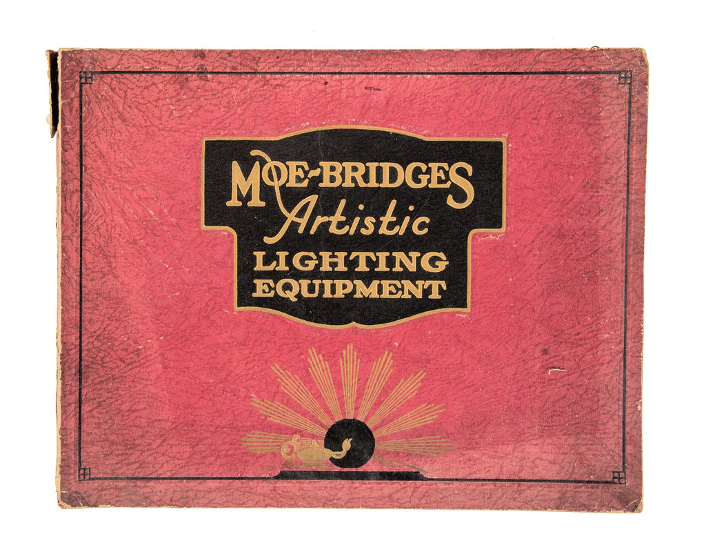 exceptional all original and intact depression-era moe-bridges profusely illustrated lighting catalog