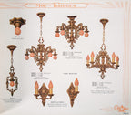 exceptional all original and intact depression-era moe-bridges profusely illustrated lighting catalog