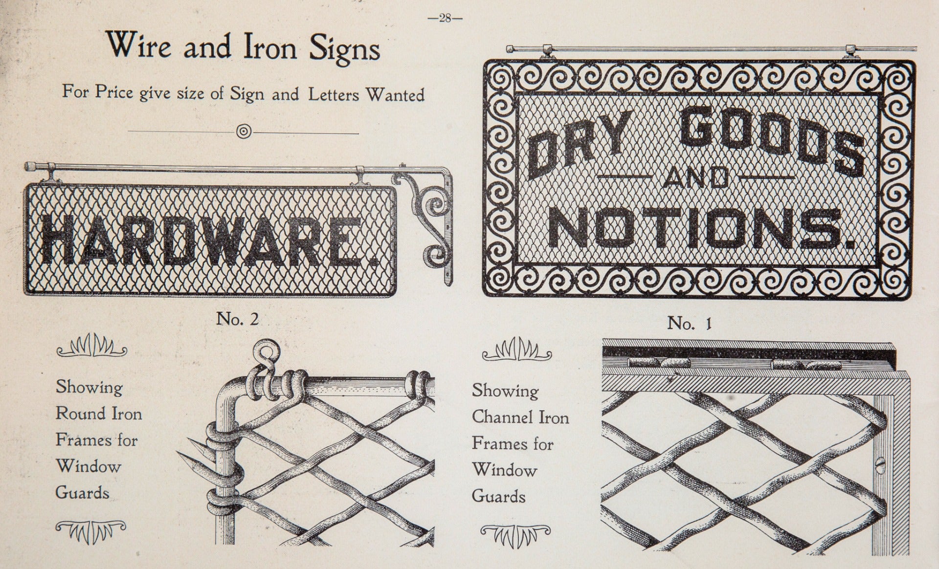 profusely illustrated c. 1900 up-to-date manufacturing company ornamental metalwork catalogue