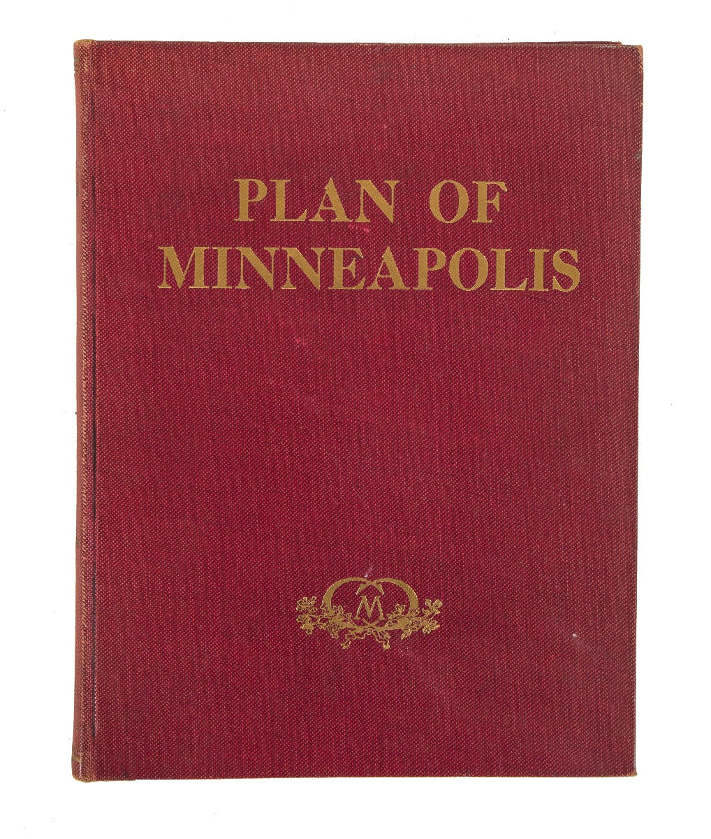 rare original  profusely illustrated "plan of minneapolis" folio hardbound number 421 out of limited edition of 1000
