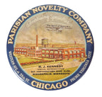original and completely intact parisian novelty company salesman sample celluloid pocket mirror