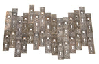 large lot of original matching 19th century american eastlake style "oriental" pattern residential passage door plates