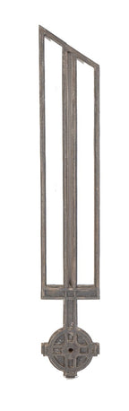 single early 20th century historically important hugh garden-designed cast iron michael reese hospital staircase baulster