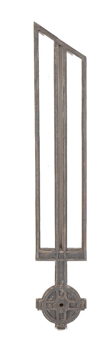 single early 20th century historically important hugh garden-designed cast iron michael reese hospital staircase baulster