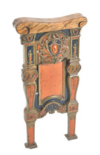 all original ornamental cast iron salvaged chicago rapp & rapp uptown theater seat end with intact polychrome finish