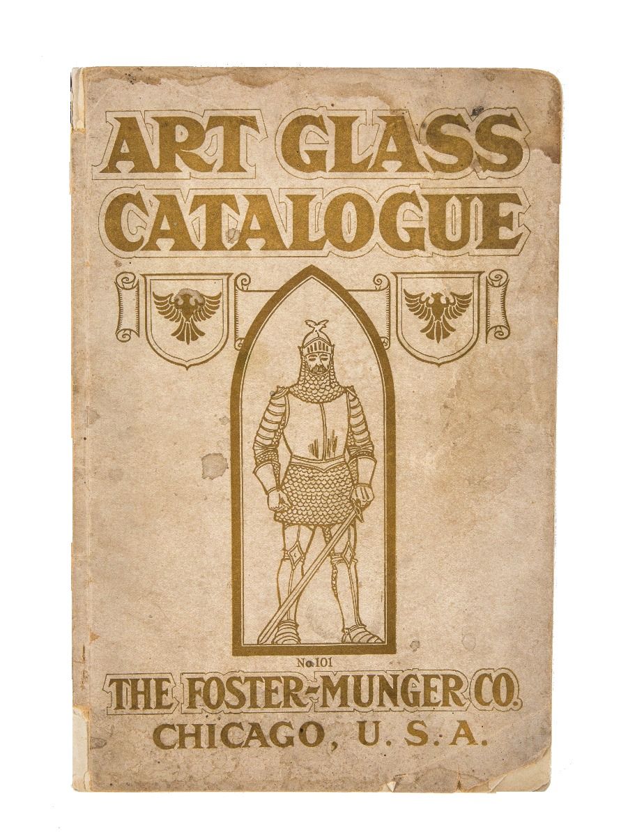 original and intact early 20th century antique american profusely illustrated foster and munger stained glass window catalog
