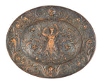 rare all original copper-plated ornamental cast iron american radiator oversized presentation wall plaque