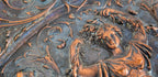 rare all original copper-plated ornamental cast iron american radiator oversized presentation wall plaque