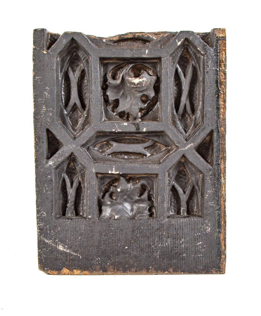 historically important salvaged chicago schiller or garrick theater exterior window surround terra cotta panel