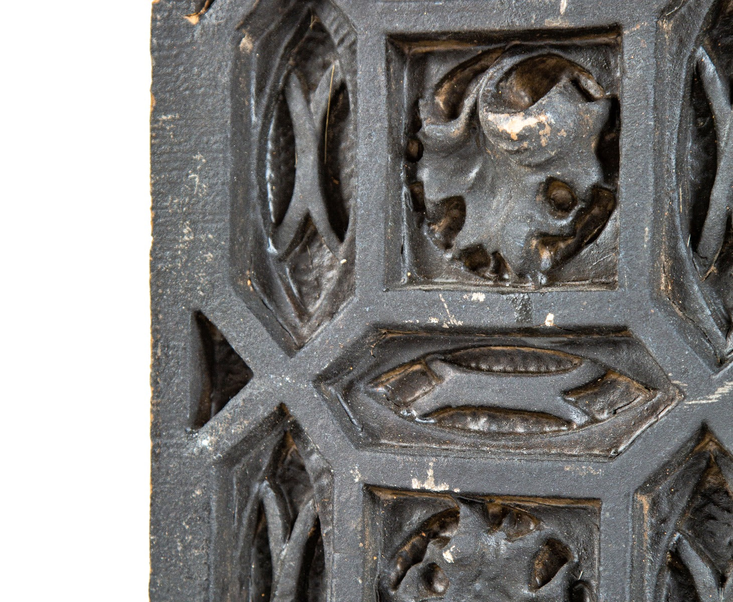 historically important salvaged chicago schiller or garrick theater exterior window surround terra cotta panel