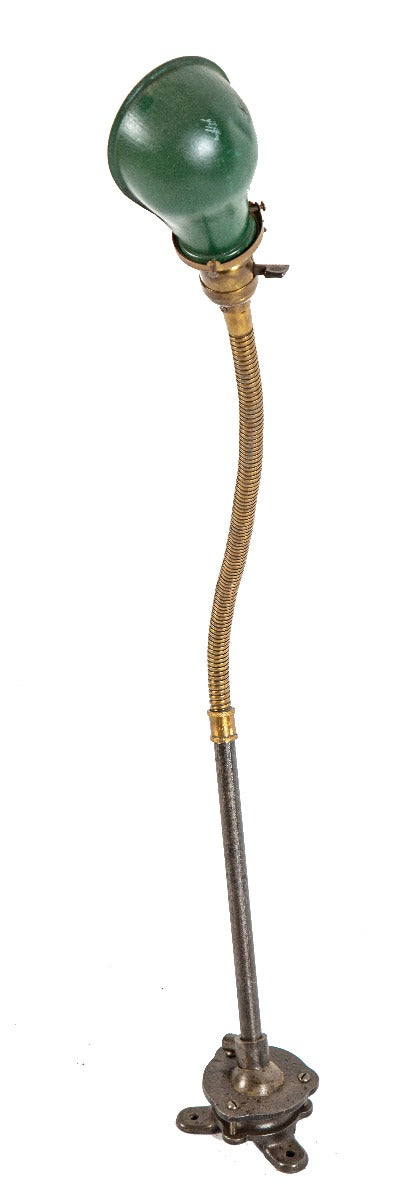 seldom found and highly sought after antique american industrial fully adjustable faries factory machine shop lamp