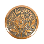 rare 19th century entrance size ornamental cast bronze "daisy" pattern anglo-japanese pattern doorknob