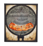 limited edition large format digital print entitled "voltmeter" with black enameled custom-built wood frame