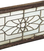 original all-beveled edge leaded glass interior residential salvaged chicago window with intact wood sash frame