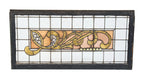 phenomenal 19th century original salvaged chicago heavily ornamented beveled and stained glass transom window with faceted jewels