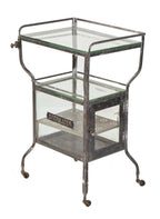 rare original early 20th century antique american medical frank betz-designed cold-rolled steel operating room sterilizer cabinet