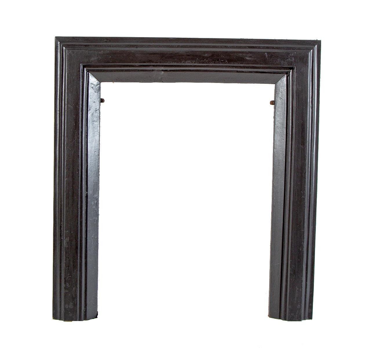 hard to find 1870s ornamental cast iron salvaged chicago post-fire residential marble mantel cast iron surround