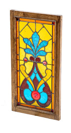 impressive 19th century flanagan and biedenweg salvaged chicago art glass sidelight