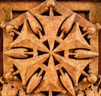 rare three-sided 1936-37 george grant elmslie-designed thomas a. edison school three-sided terra cotta cornice ornament