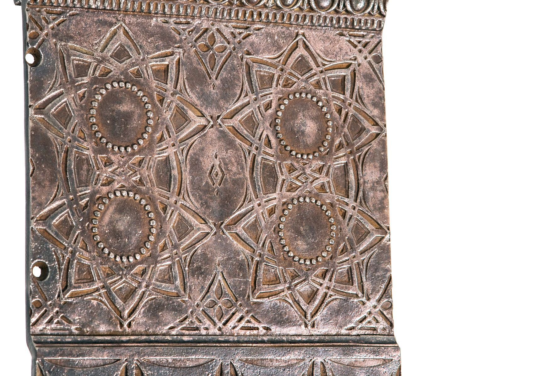 original 1894 louis h. sullivan-designed chicago stock exchange building cast iron staircase stringer executed by winslow brothers