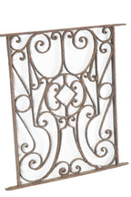 19th century original salvaged chicago exterior residential ornamental wrought iron window grille
