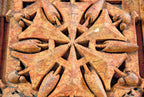 rare three-sided 1936-37 george grant elmslie-designed thomas a. edison school three-sided terra cotta cornice ornament