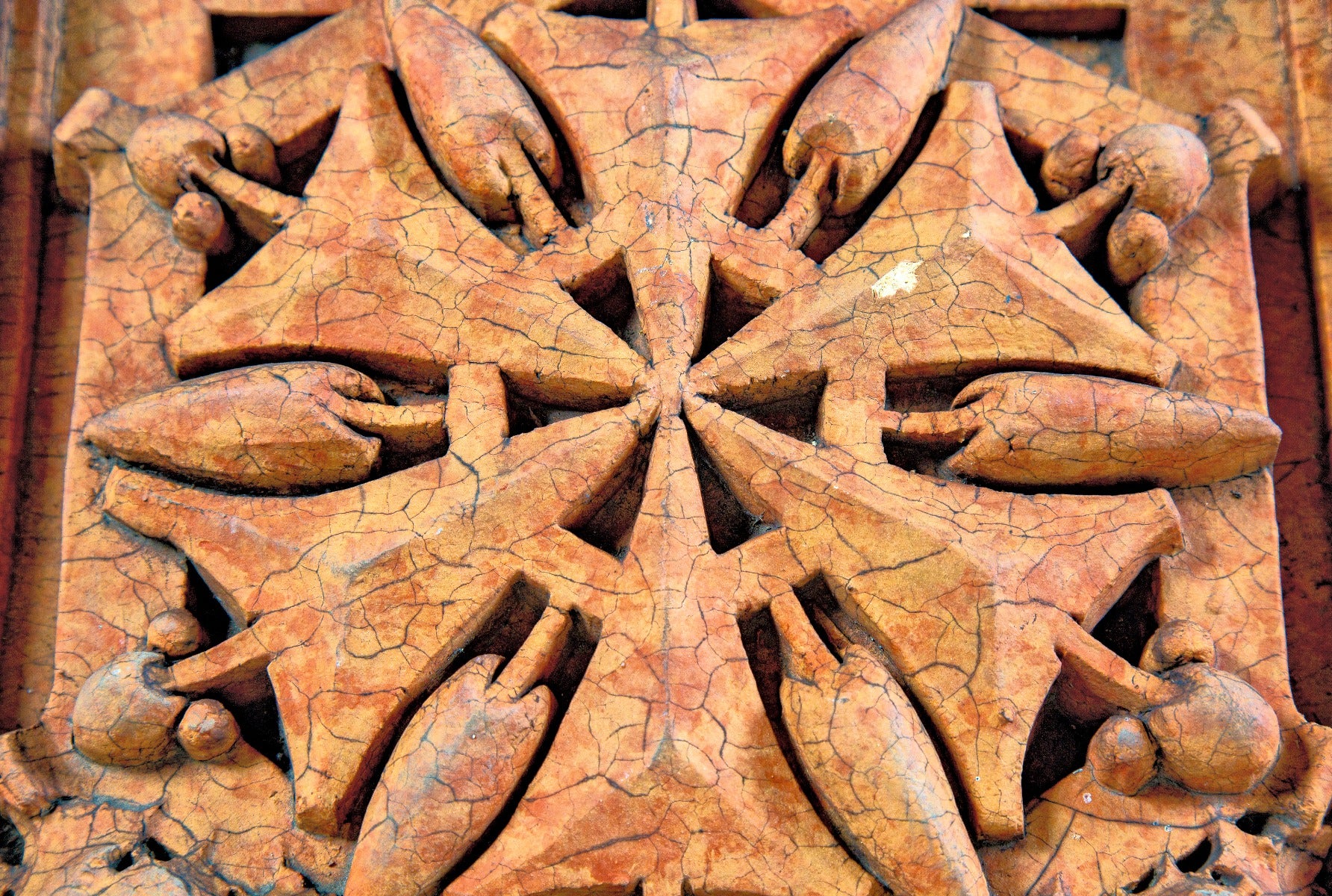 rare three-sided 1936-37 george grant elmslie-designed thomas a. edison school three-sided terra cotta cornice ornament