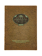 highly sought after c. 1929 profusely illustrated "uhl art steel" product or industrial furniture catalog with distinctive textured softbound cover