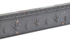 rare 19th century authentic salvaged chicago reliance building ornamental cast iron interior elevator header with bower-barff finish