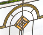 two matching original early 20th century highly sought after bungalow leaded art glass salvaged chicago windows