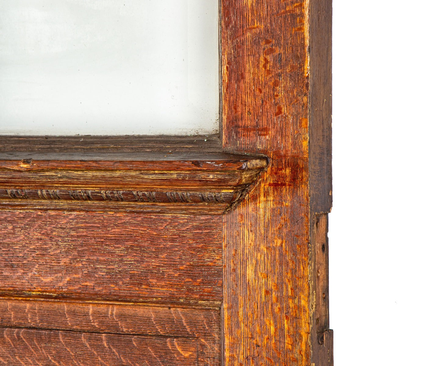pair of highly sought after original 19th century salvaged chicago residential double entrance door set with beveled glass