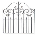 19th century antique american ornamental wrought iron residential fence gate from the 1890s