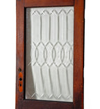 remarkable all original early 20th century salvaged st. louis lasar mansion entrance door with wheel-cut glass pane