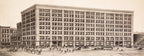 original oversized lithographic print of leiter ii building that originally hung in jenney and mundie's architectural office