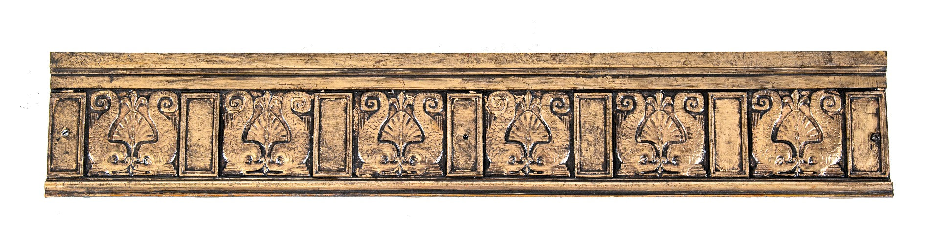 rare all original 19th century charles atwood-designed fisher building cast bronze elevator cab panel