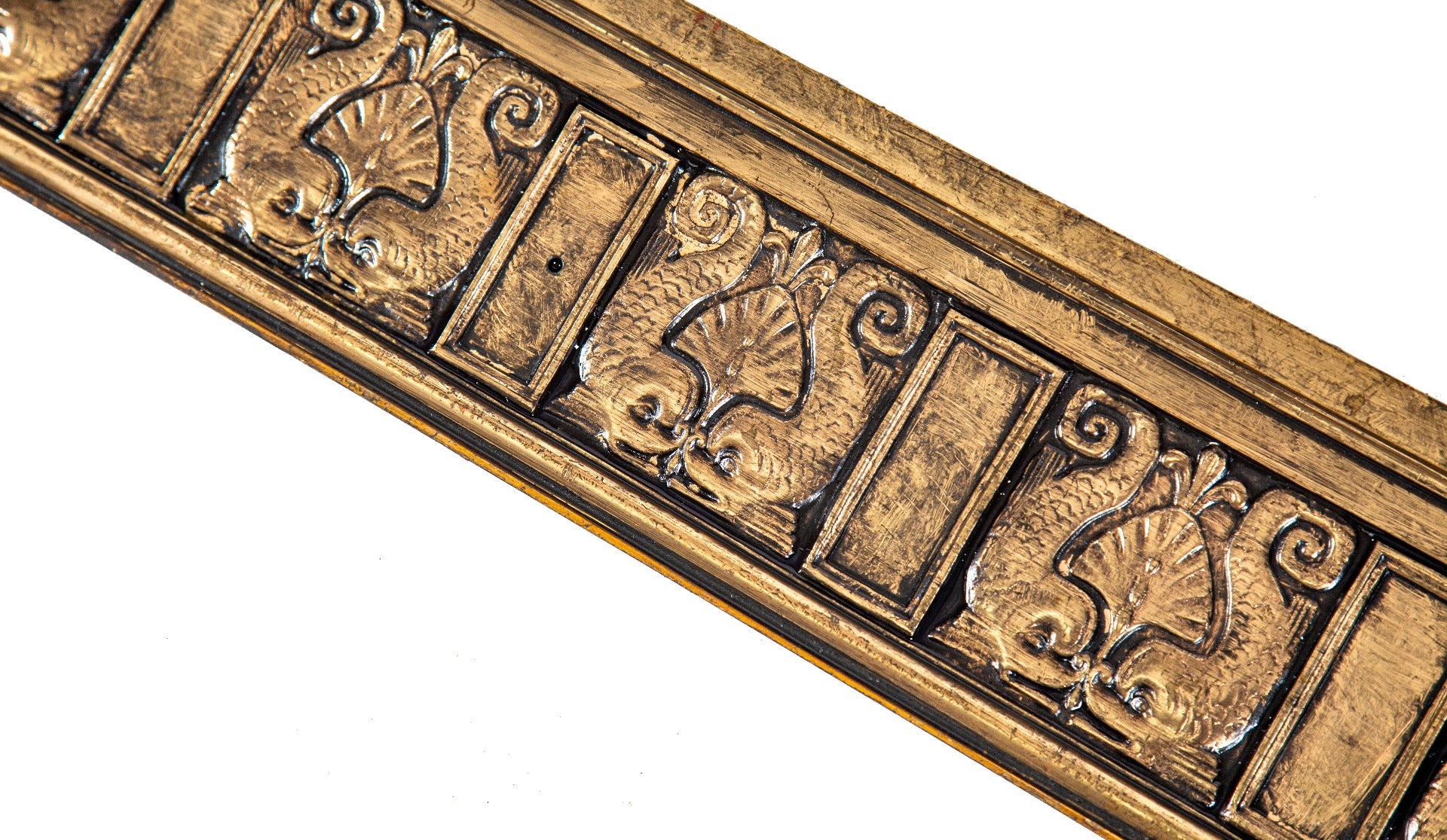 rare all original 19th century charles atwood-designed fisher building cast bronze elevator cab panel