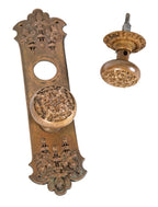 hard to find original late 19th or early 20th century complete norwalk entrance door cast bronze entrance door set