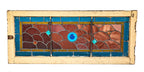 richly colored original salvaged chicago 1880s mcculley and miles stained glass transom window with faceted jewels