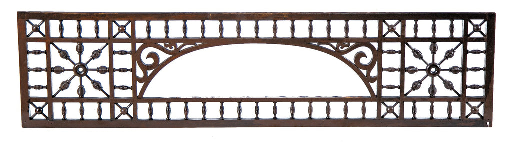 richly ornamented 19th century solid turned oak wood salvaged chicago residential fretwork transom panel