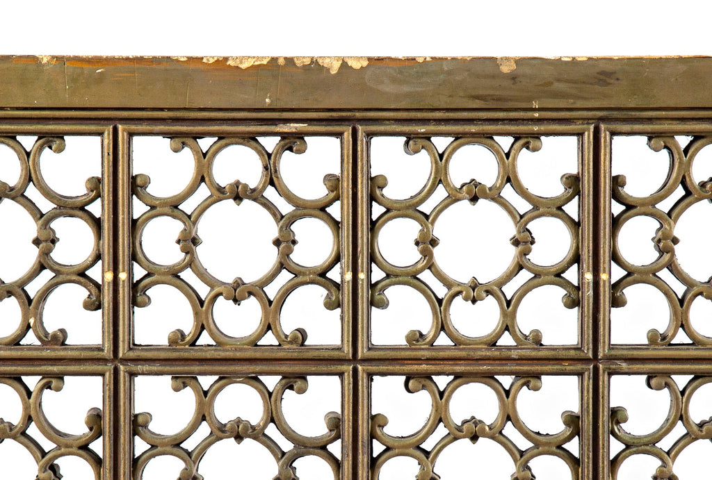 historically important 1920s original oversized cast plaster lawndale theater ornamental transom screen