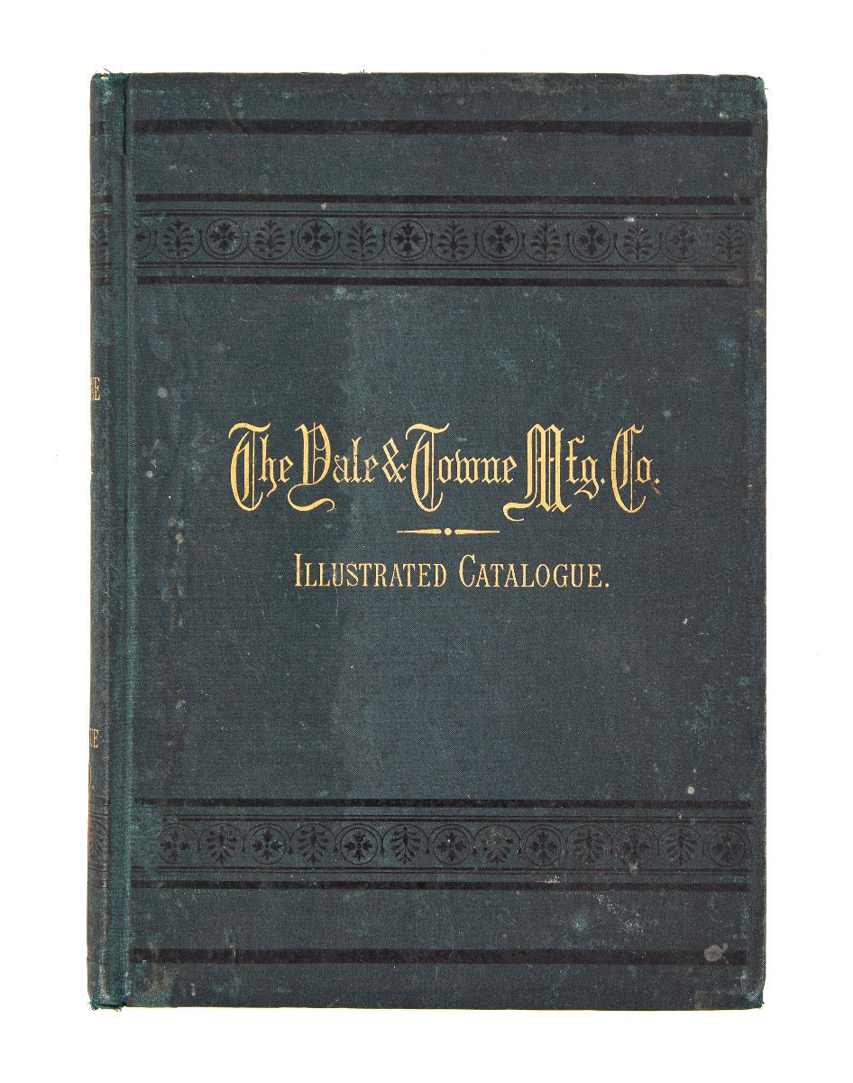 exceedingly rare all original and well-maintained 1884 yale and towne hardware catalog with chromolithograph plates