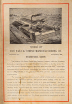 exceedingly rare all original and well-maintained 1884 yale and towne hardware catalog with chromolithograph plates