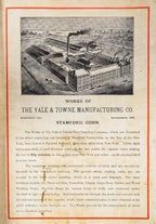exceedingly rare all original and well-maintained 1884 yale and towne hardware catalog with chromolithograph plates
