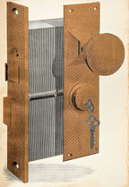 exceedingly rare all original and well-maintained 1884 yale and towne hardware catalog with chromolithograph plates