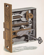 exceedingly rare all original and well-maintained 1884 yale and towne hardware catalog with chromolithograph plates