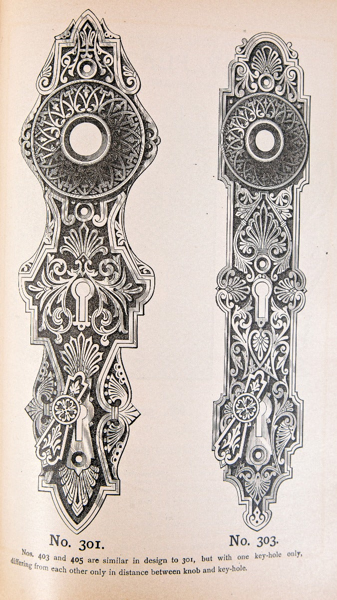 exceedingly rare all original and well-maintained 1884 yale and towne hardware catalog with chromolithograph plates